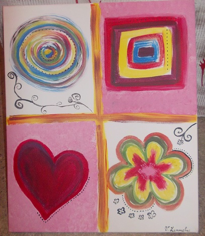 tableau multicolore