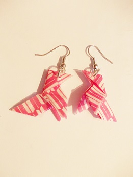Boucles d'oreilles origami